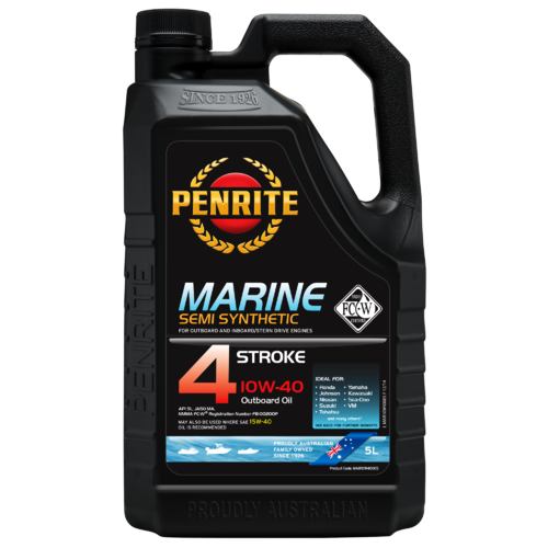 Penrite 10W-40 Semi Synthetic 4 Stroke Outboard Oil 5 Litre