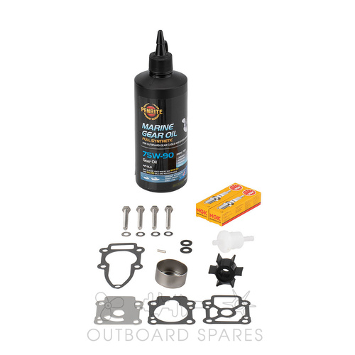 Mercury Mariner & Tohatsu 6-8hp 2 Stroke 2000-2019 Service Kit with Oils (OSSK100O)