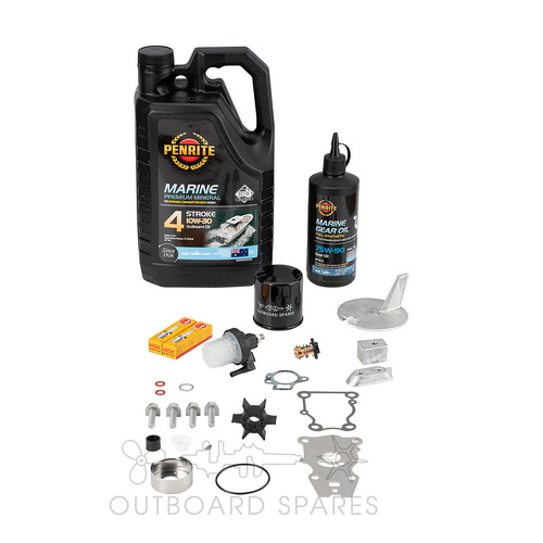Yamaha 25hp 4 Stroke 2004-2009 Service Kit with Anodes & Oils (OSSK106AO)
