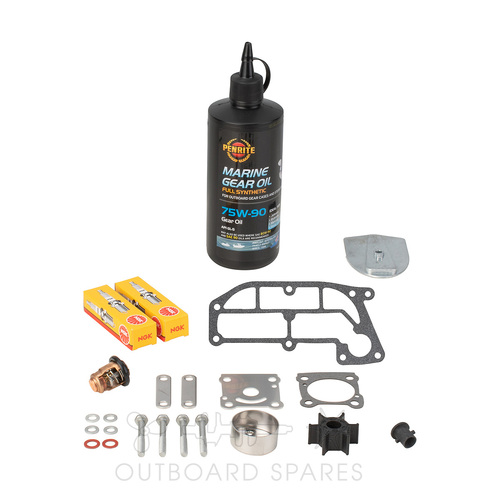 Yamaha 6-8hp 2 Stroke Service Kit with Anodes & Oils (OSSK75AO)