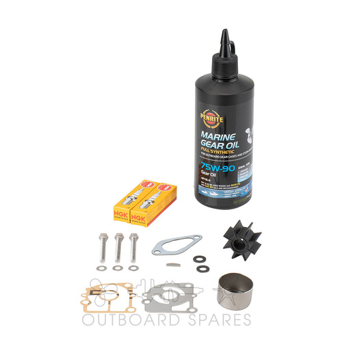 Mercury Mariner & Tohatsu 15-18hp 2 Stroke 2000-2019 Service Kit with Oils (OSSK99O)